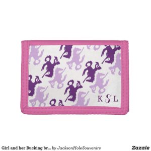 Girl and Bucking Bronco wallet