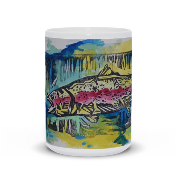 Cutthroat fish mug